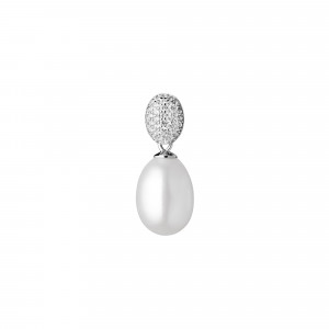 Pandantiv argint cu perla naturala alba si pietre DiAmanti SK21104P-W-G (Argint 925‰ 0,6 g.)
